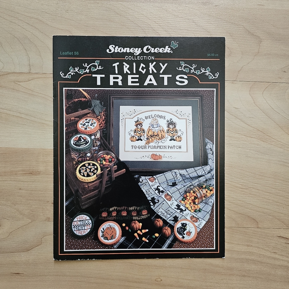 Leaflet Cross Stitch Stoney Creek Halloween "Tricky Treats"